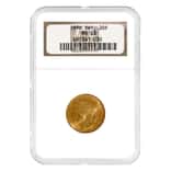 1896 Switzerland 20 Francs Helvetica Gold Coin NGC MS 63