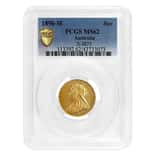 1898-M Australia Gold Sovereign Victoria Veil Head PCGS MS 62