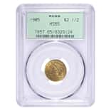 1905 $2.5 Liberty Head Quarter Eagle Gold Coin PCGS MS 65