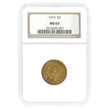 1913 $5 Gold Half Eagle Indian Head NGC MS 63