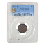 1914-D Lincoln Wheat Penny 1 Cent PCGS VF 25