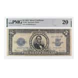 1923 $5 Silver Certificate Currency Note Speelman White PMG VF 20