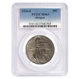 1926-S Oregon Trail Half Dollar 90% Silver Commem PCGS MS 63