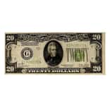 1928 $20 Federal Reserve Note United States Avg Circ