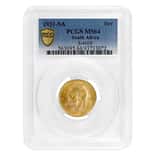 1931-SA South Africa Gold Sovereign George V Coin PCGS MS 64