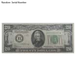 1934 $20 Federal Reserve Currency Star Note CU
