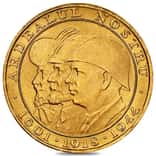 1944 Romania 20 Lei Romanian Kings Gold Coin BU