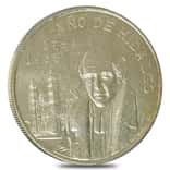 1953 Mexico 5 Pesos Silver Coin Hidalgo Bicentennial Avg Circ ASW 0.643 oz