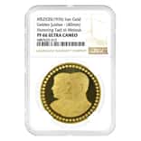 1976 Golden Jubilee Tadj ol-Molouk Proof Gold Medal NGC PF 66