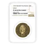 1979 Polynesia 100 Francs Proof Gold Coin Piefort NGC PF 68 UCAM
