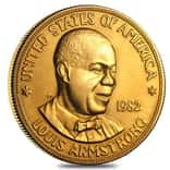 1982 U.S. Mint 1 oz Gold Commemorative Arts Medal Louis Armstrong