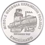 1987 1 oz Engelhard Middle Georgia Expansion Project Silver Round