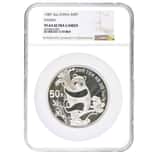 1987 5 oz Chinese Proof Silver Panda 50 Yuan NGC PF 64 UCAM