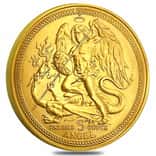 1987 Isle of Man 5 oz Gold Angel Coin BU