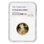 1991 P 1/2 oz $25 Proof Gold American Eagle NGC PF 70 UCAM