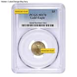 1/10 oz $5 Gold American Eagle PCGS MS 70 (Random Year)