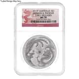 2017 1 oz Silver Dragon and Phoenix Australian Perth Mint NGC MS 70 ER