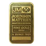 1/2 oz Johnson Matthey Cortez Gold Mines Safety Award Gold Bar