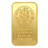 1/2 oz Johnson Matthey Republic National Bank Gold Bar .9999 Fine