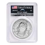 2019 P Apollo 11 50th Anniversary Silver Dollar Comm. PCGS MS 69 FS (Moon Label)