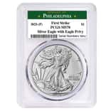 2025 (P) Eagle Privy 1 oz Silver American Eagle PCGS MS 70 FS Philadelphia