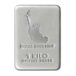 1 Kilo Empire State Mint Statue of Liberty Silver Bar .999 Fine