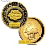 1 oz Australian Proof Gold Kangaroo / Nugget Coin .9999 Fine (Random Year)