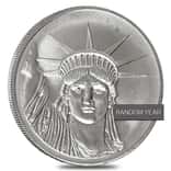 1 oz Johnson Matthey MTB Liberty Trade Silver Round .999 Fine (Random Year)
