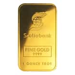 1 oz Johnson Matthey Scotiabank Gold Bar .9999 Fine