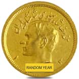 1 Pahlavi Gold Coin Scruffy AGW .2354 oz (Random Year)