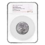 2.5 oz US Air Force Silver Medal NGC MS 69 Mint Error (Rev Struck Thru)