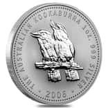 2006 1 oz Silver Australian Kookaburra Perth Mint .999 Fine BU In Cap