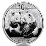 2009 1 oz Chinese Silver Panda 10 Yuan .999 Fine BU