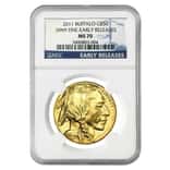 2011 1 oz $50 Gold American Buffalo NGC MS 70 Early Releases