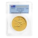 2012 1 oz Gold Lunar Dragon Perth Mint Series II PCGS MS 69 FS