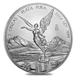 2014 5 oz Mexican Silver Libertad Coin BU