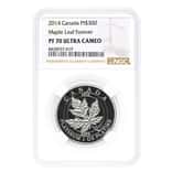 2014 Canada 1 oz Platinum Maple Leaf Forever Coin NGC PF 70 UCAM