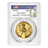 2015-W 1 oz $100 American Liberty High Relief Gold Coin PCGS MS 69 FS