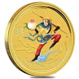 2016 1/10 oz Colorized Gold Lunar Monkey King BU Australia Perth Mint (in Cap)