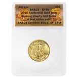 2016 1/2 oz Walking Liberty Half Dollar Centennial Gold Coin ANACS SP 70