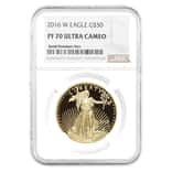 2016 W 1 oz $50 Proof Gold American Eagle NGC PF 70 UCAM