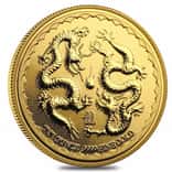 2018 Niue 1 oz Gold Double Dragon Coin BU