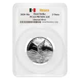 2020 2 oz Mexican Proof Silver Libertad Coin PCGS PF 70 FS