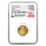 2021 1/4 oz Gold American Eagle NGC MS 70 (Don Everhart Sign)