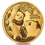 2021 15 gram Chinese Gold Panda 200 Yuan .999 Fine BU (Sealed)