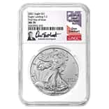 2021 1 oz Silver American Eagle Type 2 NGC MS 70 FDOI (Everhart)