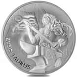 2021 1 oz South Korea Silver ZI:SIN Taurus Medal BU