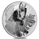 2021 1 oz Tuvalu Hades Gods of Olympus Silver Coin .9999 Fine BU In Cap
