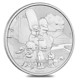 2021 1 oz Tuvalu The Simpson Family Silver Coin .9999 Fine BU In Cap
