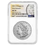 2021-D Morgan Silver Dollar Centennial NGC MS 70 ER (Morgan Label)